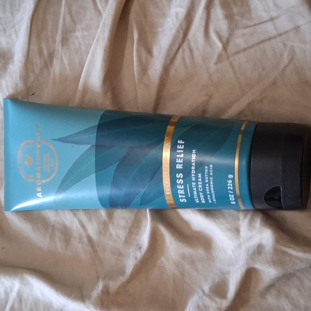 Therapy Aromatherapy Stress Relief Body Cream - Teal and Gold